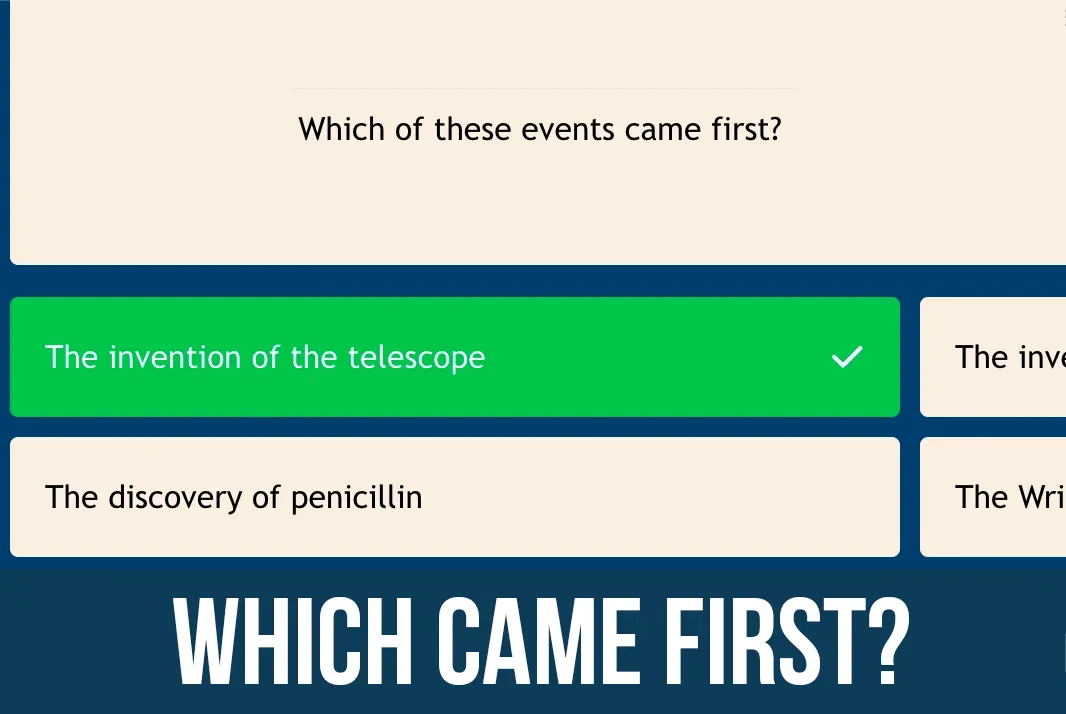 Which Came First #4